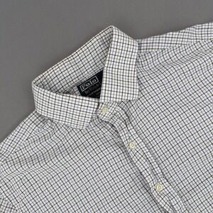 Polo Ralph Lauren Shirt Mens 17 34/35 Plaid Long Sleeve Button Up Regent Classic